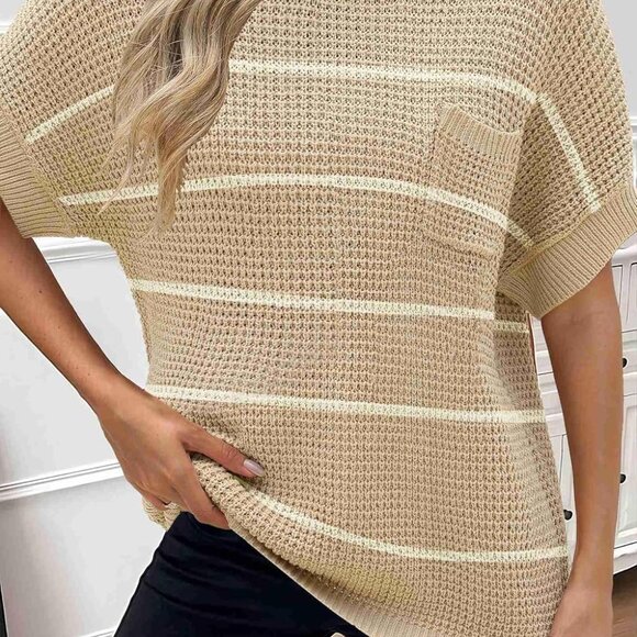 Lightweight Ribbed Knit Oversized Sweater Vest for Women - S-XXL Sizes Available - Picture 3 of 4